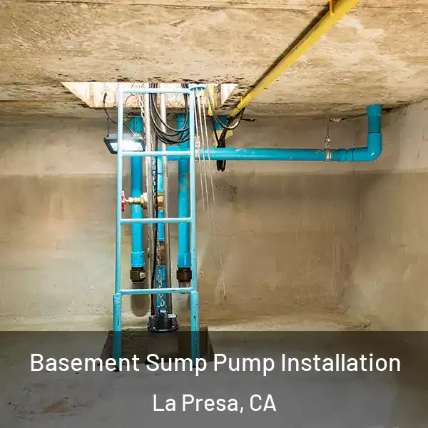  Basement Sump Pump Installation La Presa, CA