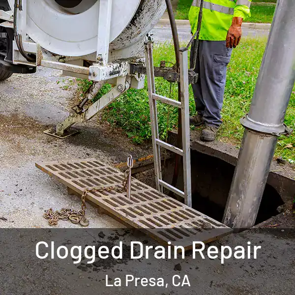 Clogged Drain Repair La Presa, CA