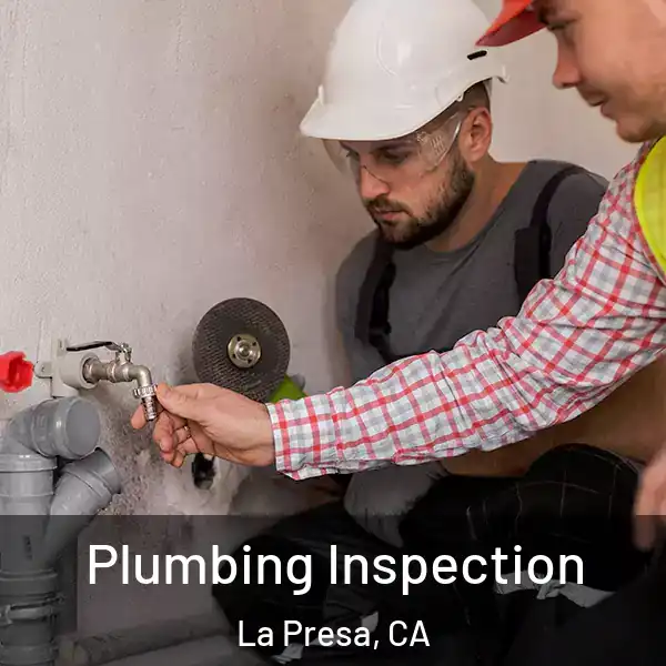  Plumbing Inspection La Presa, CA
