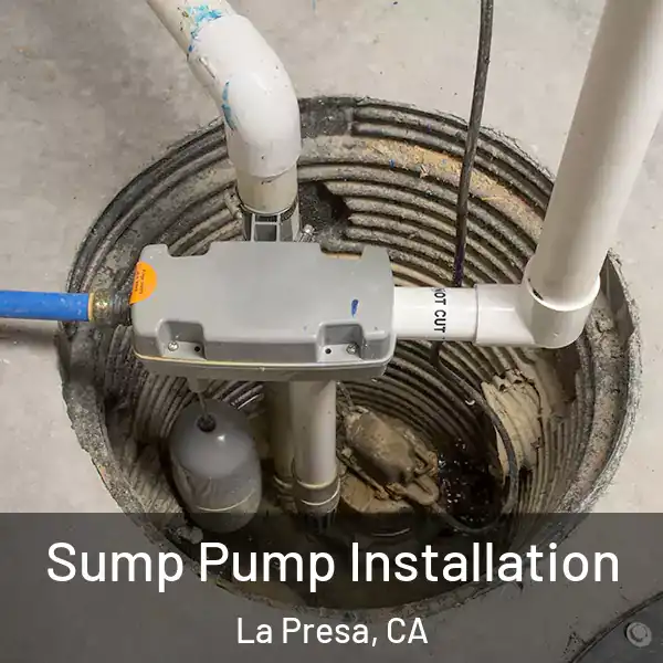  Sump Pump Installation La Presa, CA