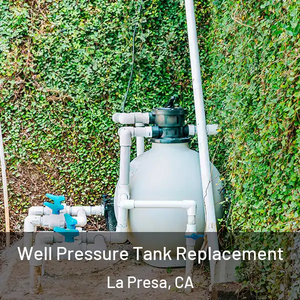  Well Pressure Tank Replacement La Presa, CA